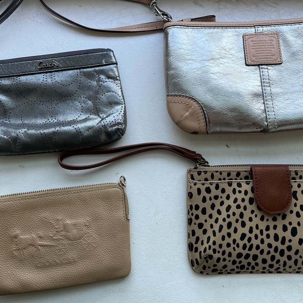 Coach Clutch (3 Coach plus 1 unknown brand)